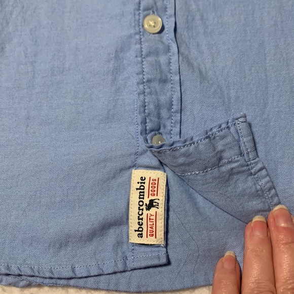 Abercrombie Kids Khaki Chinos & Button-Up Shirt, EUC, Size 13/14 Slim Pants - Picture 4 of 16